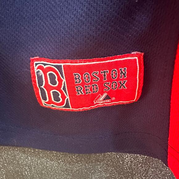 Red Sox Unisex Mesh Jersey T-Shirt, EUC, Sz Youth Large (14) - Picture 4 of 8